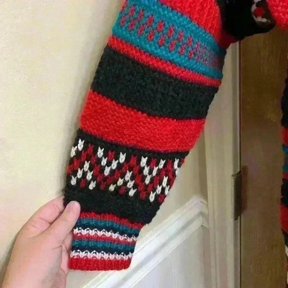 Reference Point Vintage Multi-Pattern Sweater Siz… - image 4